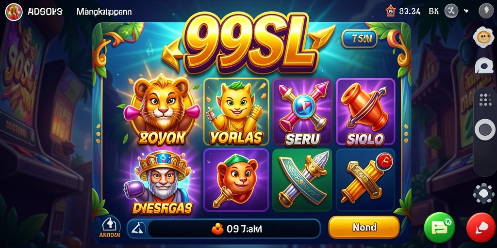 Screenshot gameplay 99SL yang menampilkan grafis slot yang menarik.