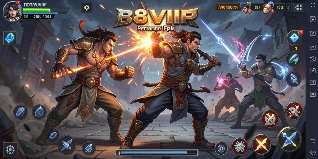 Gameplay seru dalam pertarungan B8VIP yang penuh aksi.