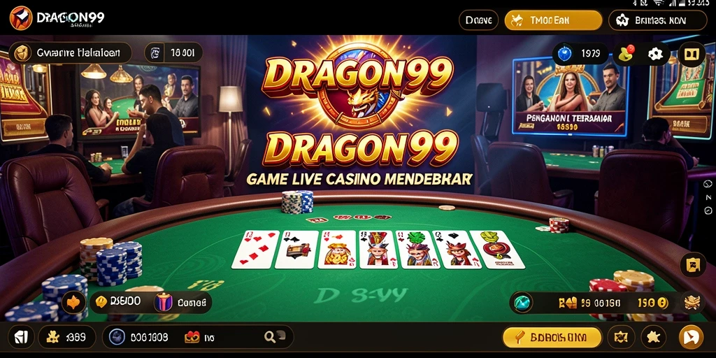 Gameplay menegangkan dan interaksi dealer di DRAGON99.