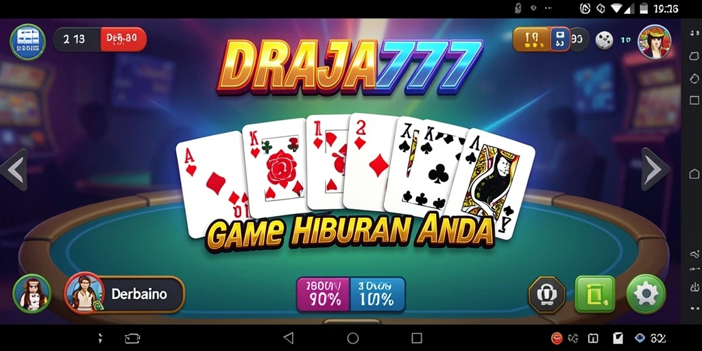 Screenshot utama DRAJA777 menampilkan pemain yang bersaing di meja Domino.
