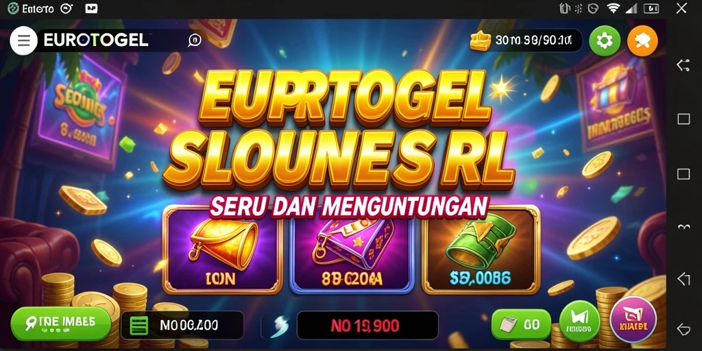 Tampilan gameplay Slot EUROTOGEL yang menarik dan seru.