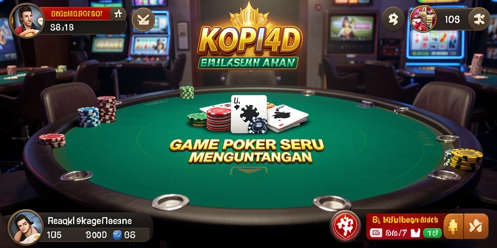 Tampilan gameplay poker yang mendebarkan di KOPI4D.