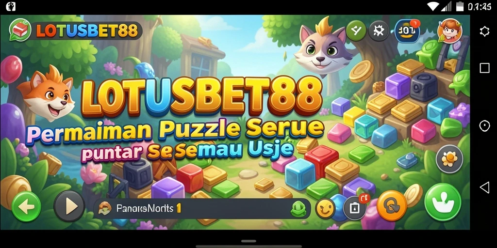 Tampilan gameplay LOTUSBET88 yang menarik dengan berbagai teka-teki.