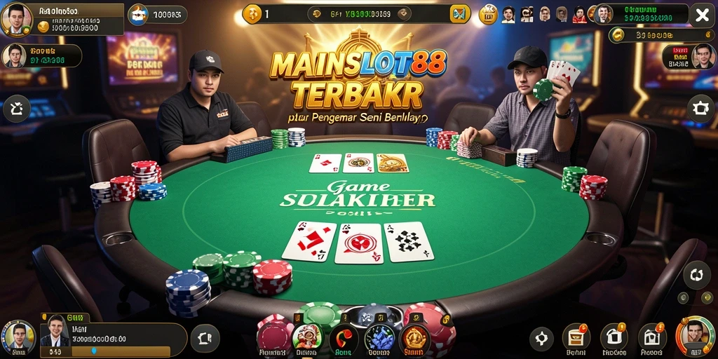 Tampilan gameplay menarik di MAINSLOT88 dengan suasana Poker yang mendebarkan.