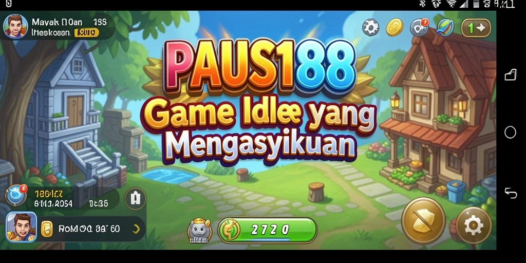 Tampilan screenshot PAUS188 yang menunjukkan gameplay yang menenangkan.