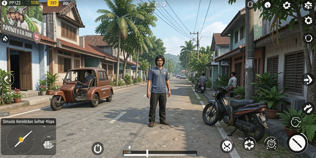 Tampilan gameplay PP123 yang menawan dan seru