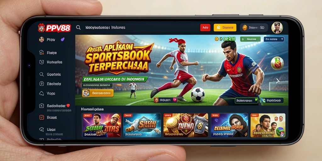 Screenshot PPV88 menampilkan antarmuka taruhan olahraga yang menarik.