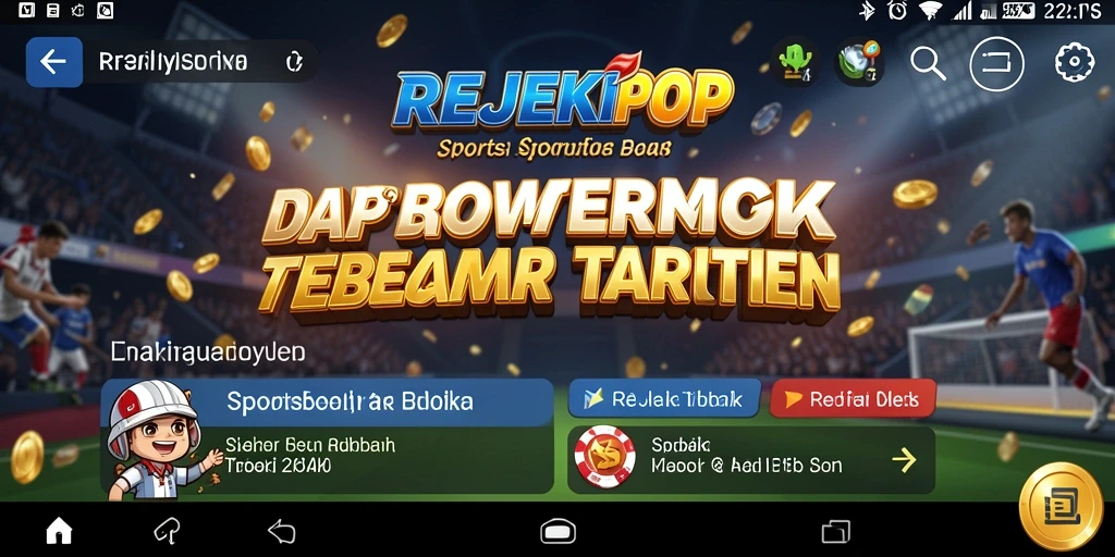 Tampilan aksi taruhan yang seru dalam REJEKIPOP.