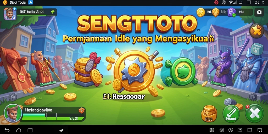 Tangkapan layar gameplay SENGTOTO yang menampilkan aksi Idle yang menarik.