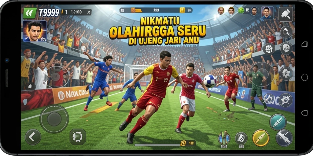 Tangkapan layar utama T9999 menunjukkan aksi menarik dari berbagai olahraga.