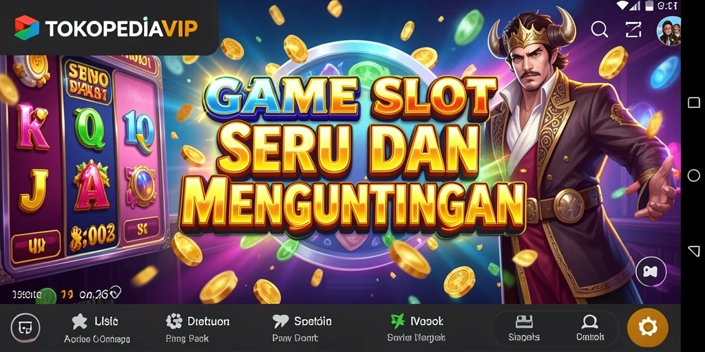 Gambaran gameplay seru dan mengasyikkan dari TOKOPEDIAVIP.