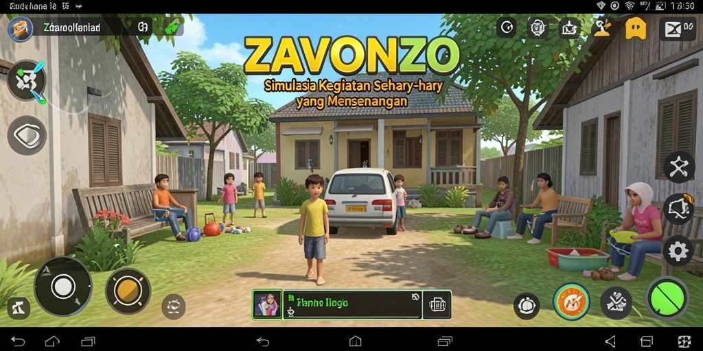 Tangkapan layar tampilan gameplay simulasi ZAVONZO yang menarik.